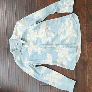 ✅️Chor Clothing Co blue floral shirt